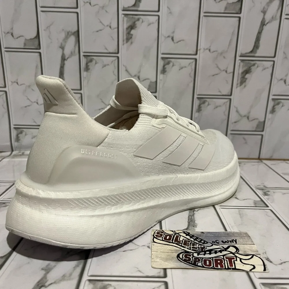 New Adidas Ultraboost 5X Ultra Boost Running Shoes Triple White Training Gym